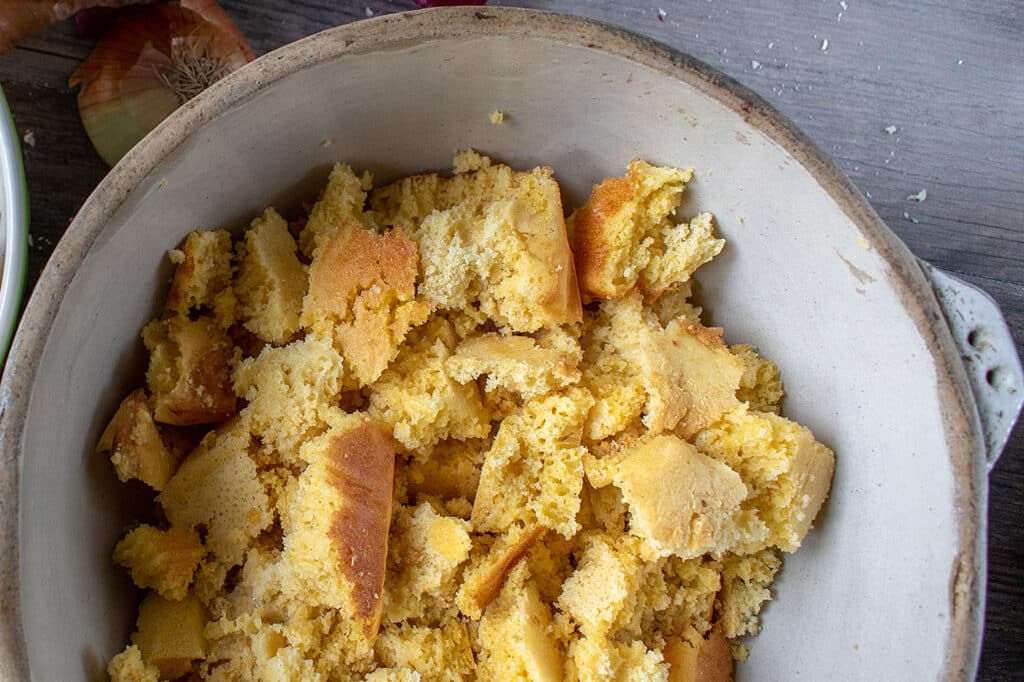 Smoked Cornbread Bacon Stuffing Ingredients